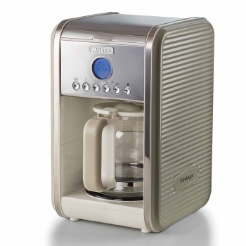 Cafeteira Ariete 1342 Vintage Bege, 4 a 12 Xícaras, Programável, Com Filtro, 900W - 220V 00M134203ARBR
