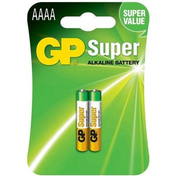 Pilha Super Alcalina AAAA em Blister de 2pcs - 25A-C2 – GP Batteries