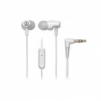 Fone de ouvido Audio-Technica SonicFuel intra-auriculares com microfone e controle - ATH-CLR100iSWH