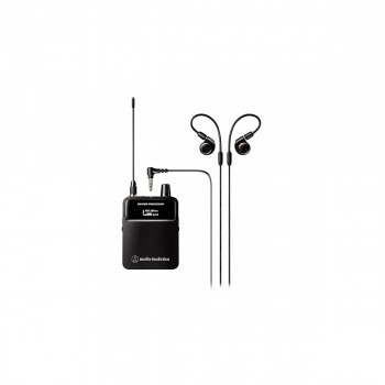 Sistema de Monitoramento Intra-Auricular Sem Fio Audio-Technica ATW-R3250DF2 Série 3000