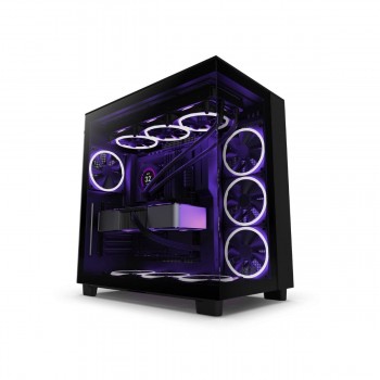 Gabinete Gamer NZXT H9 Flow Mid Tower CM-H91FB-01 Lateral e Frontal Vidro Preto (Fosco)