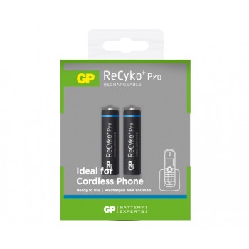 Pilha Recarregável ReCyko+ Pro AAA em Blister de 2pcs – 650mAh - GPRHCH63C113 – GP Batteries