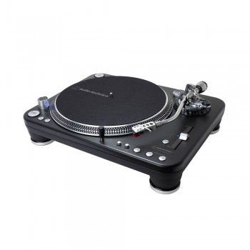 Toca-discos Audio-Technica DJ Profissional AT-LP1240-USBXP Direct-drive com cartucho AT-XP5 e conversor digital USB