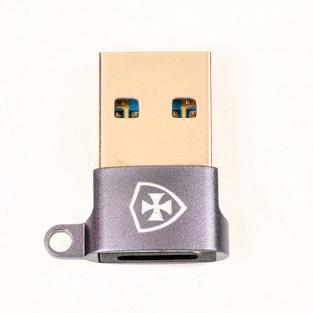 Adaptador Kross USB-A Macho para USB-C Fêmea OTG - Tipo Chaveiro KE-UC0112