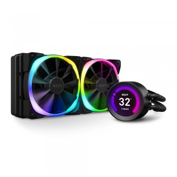 Water Cooler NZXT Kraken Z53 240mm Display LCD Coolers RGB - RL-KRZ53-R1 Preto