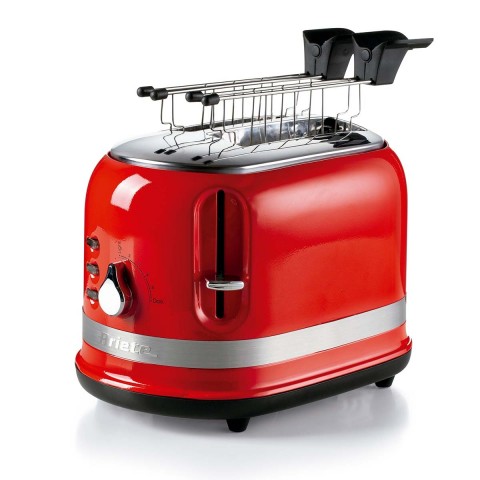 Torradeira Elétrica Ariete 149 Moderna Vermelha p/ 2 Fatias, 6 Níveis de Tostagem, 750W 127V 00C014909ARBR 