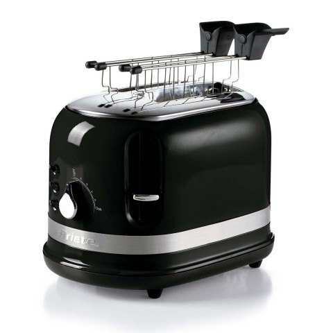 Torradeira Elétrica Ariete 149 Moderna Preta p/ 2 Fatias, 6 Níveis de Tostagem, 750W 127V 00C01490CARBR