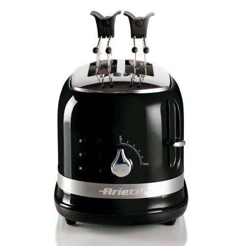 Torradeira Elétrica Ariete 149 Moderna Preta p/ 2 Fatias, 6 Níveis de Tostagem, 750W 127V 00C01490CARBR