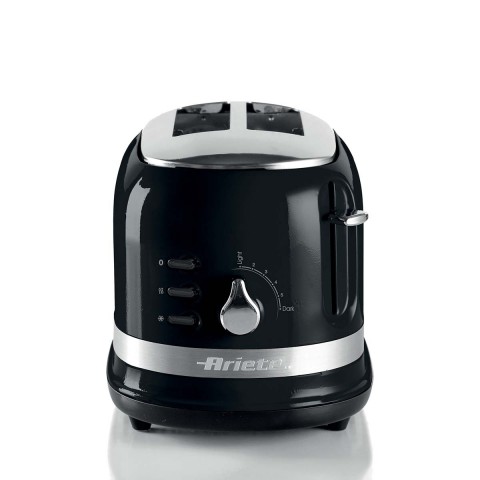 Torradeira Elétrica Ariete 149 Moderna Preta p/ 2 Fatias, 6 Níveis de Tostagem, 750W 127V 00C01490CARBR