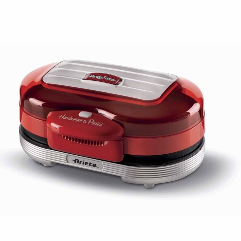 Burger Grill Elétrico Retrô Ariete 205 Party Time Vermelho 1200W - 127V 00C020509ARBR 