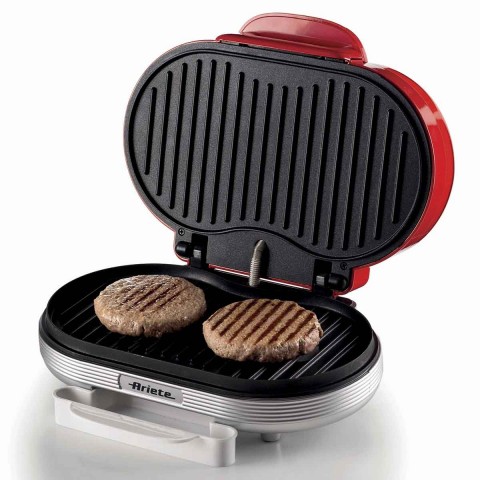 Burger Grill Elétrico Retrô Ariete 205 Party Time Vermelho 1200W - 127V 00C020509ARBR 