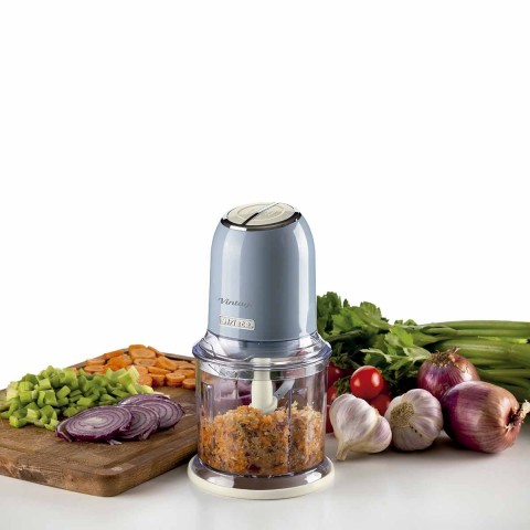 Triturador de Alimentos Ariete 438 Vintage Azul 2 Velocidades 250W - 127V