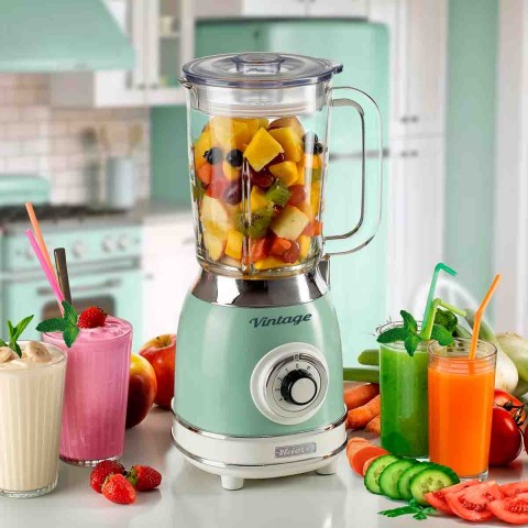 Liquidificador Ariete Vintage Verde com Copo de Vidro de 1,5 litros e 1000 Watts - 127V - 00C05830EARBR