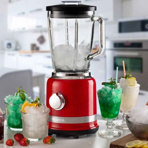 Liquidificador Ariete 585 Moderna Vermelho, Copo de Vidro 1,5L – 1000W 127V 00C058509ARBR 