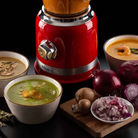 Liquidificador Ariete 585 Moderna Vermelho, Copo de Vidro 1,5L – 1000W 127V 00C058509ARBR 
