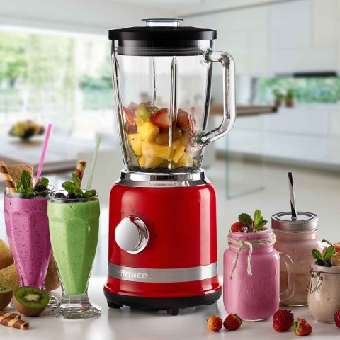 Liquidificador Ariete 585 Moderna Vermelho, Copo de Vidro 1,5L – 1000W 127V 00C058509ARBR 