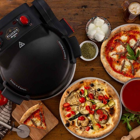 Forno de Pizza Elétrico Duplo Ariete 927 Preto 400ºC 2100WW 220V 00C092701ARBR