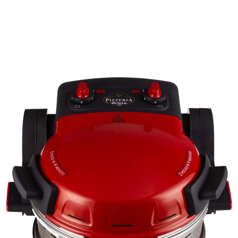 Forno de Pizza Elétrico Duplo Ariete 927 Vermelho 400ºC 1800W 127V 00C092709ARBR 