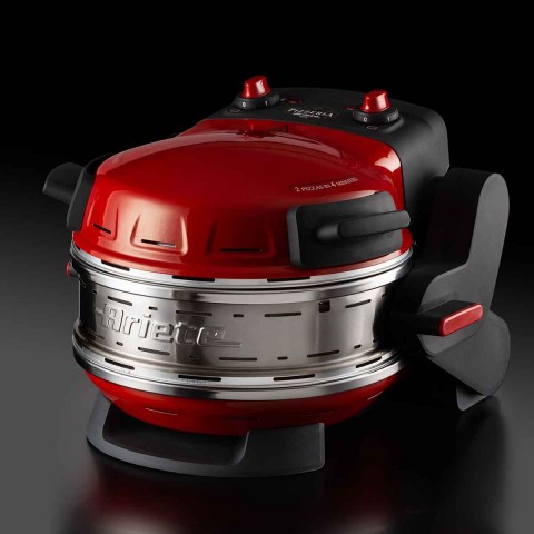 Forno de Pizza Elétrico Duplo Ariete 927 Vermelho 400ºC 1800W 127V 00C092709ARBR 
