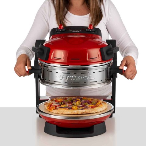 Forno de Pizza Elétrico Duplo Ariete 927 Vermelho 400ºC 1800W 127V 00C092709ARBR 