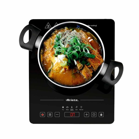 Cooktop de Indução Portátil Ariete 1997 Vitrocerâmico 1 boca Touch 2000W 220V 00C199700ARBR
