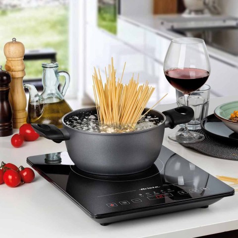 Cooktop de Indução Portátil Ariete 1997 Vitrocerâmico 1 boca Touch 2000W 220V 00C199700ARBR