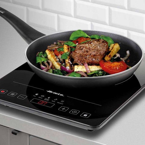 Cooktop de Indução Portátil Ariete 1997 Vitrocerâmico 1 boca Touch 2000W 220V 00C199700ARBR