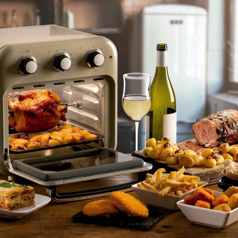 Fritadeira Air Fryer Oven Ariete 4632 Vintage Bege 16L 1200W - 127V - 00C46320DARBR