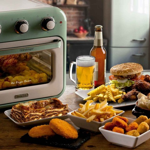 Fritadeira Air Fryer Oven Ariete Vintage 4632 Verde 16L 1200W - 127V - 00C46320EARBR