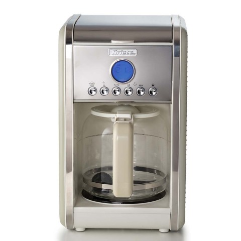 Cafeteira Ariete 1342 Vintage Bege, 4 a 12 Xícaras, Programável, Com Filtro, 900W - 127V 00M13420DARBR