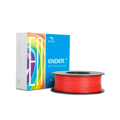 Filamento Ender PLA+ Creality p/ Impressora 3D Vermelho - 3301010309
