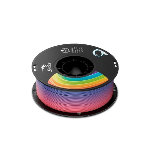 Filamento Ender PLA+ Creality para Impressora 3D Rainbow 3301010314