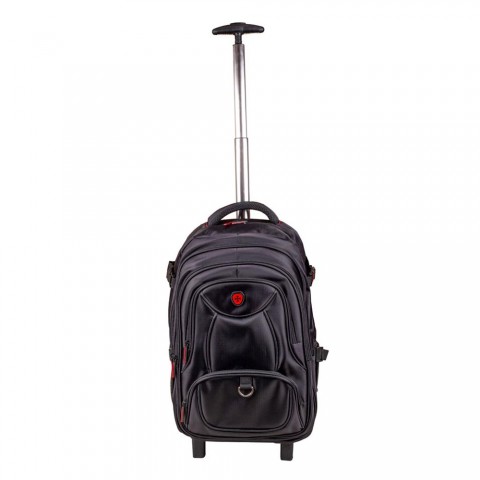 Mochila Kross Roller com Rodas para Notebook 19” Preta KE-BPR100