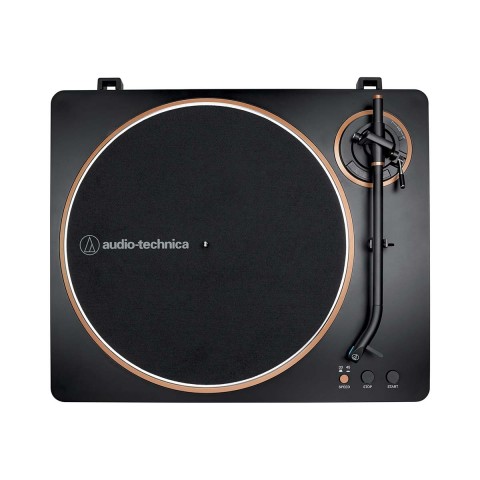 Toca-discos Audio-Technica Automático AT-LP70X-BZ Preto e Bronze