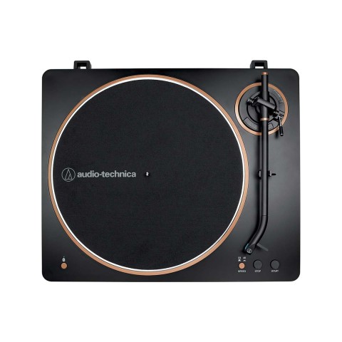 Toca-discos Audio-Technica Automático AT-LP70XBT-BZ Bluetooth Preto e Bronze