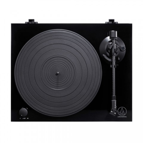 Toca-discos Audio-Technica Manual AT-LPW50PB Belt-drive com cartucho AT-VM95E