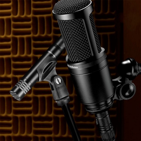 Kit Audio-Technica AT2041SP Microfones Condensador Cardióide AT2020 e AT2021