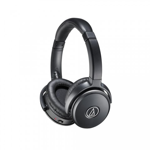 Fone de ouvido Audio-Technica QuietPoint sobre-auriculares com microfone e controle - ATH-ANC50iS