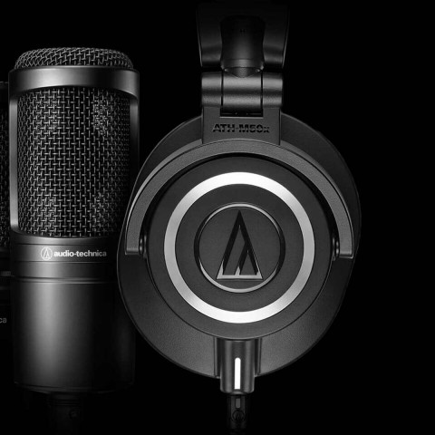 Headset Audio-Technica ATH-M50xSTS StreamSet Para streaming Com Microfone Preto