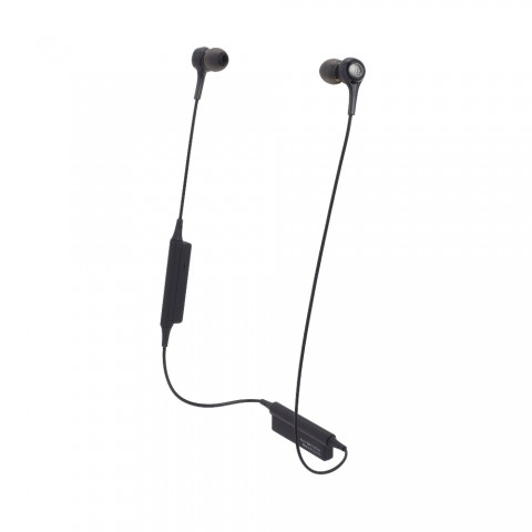 Fone de ouvido Audio-Technica Bluetooth intra-auriculares com microfone e controle - ATH-CK200BTBK