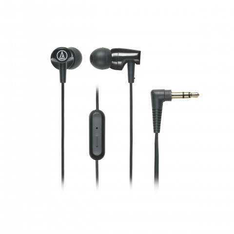 Fone de ouvido Audio-Technica SonicFuel intra-auriculares com microfone e controle - ATH-CLR100iSBK