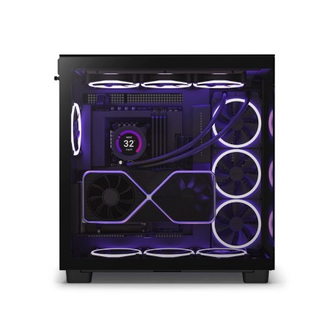 Gabinete Gamer NZXT H9 Elite Mid Tower CM-H91EB-01 Superior, Lateral e Frontal Vidro Preto (Fosco)