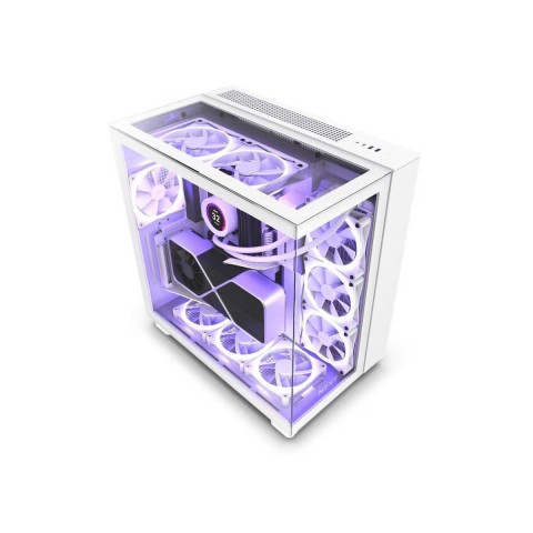 Gabinete Gamer NZXT H9 Elite Mid Tower CM-H91EW-01 Superior, Lateral e Frontal Vidro Branco (Fosco)