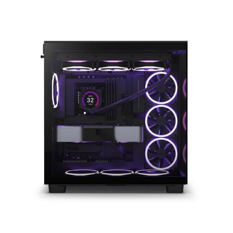 Gabinete Gamer NZXT H9 Flow Mid Tower CM-H91FB-01 Lateral e Frontal Vidro Preto (Fosco)