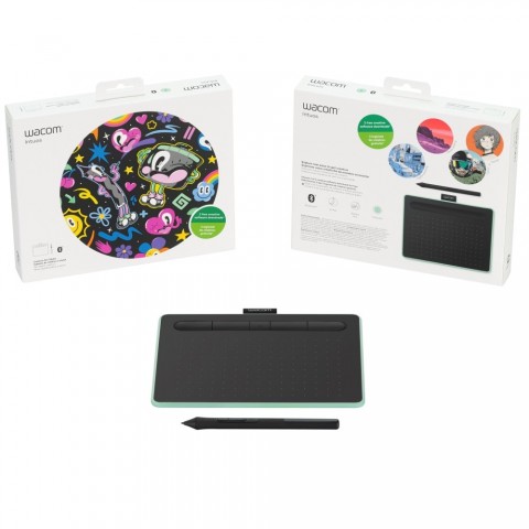 Mesa Digitalizadora Wacom Intuos Bluetooth Pequena - CTL4100WLE0