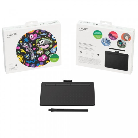 Mesa Digitalizadora Wacom Intuos Bluetooth Pequena - CTL4100WLK0