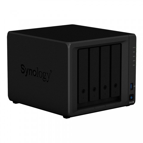 Servidor NAS Synology DiskStation DS420+ com 4 baias e 2 slots para SSD M.2 NVMe