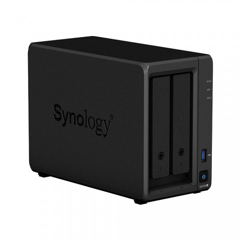 Servidor NAS Synology DiskStation DS720+ com 2 baias expansível a 7 baias, 2 slots SSD M.2 NVMe