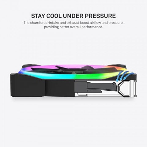 Kit com 2 Coolers com Controlador NZXT Aer RGB 2 140mm Preto HF-2814C-DB