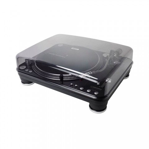 Toca-discos Audio-Technica DJ Profissional AT-LP1240-USBXP Direct-drive com cartucho AT-XP5 e conversor digital USB